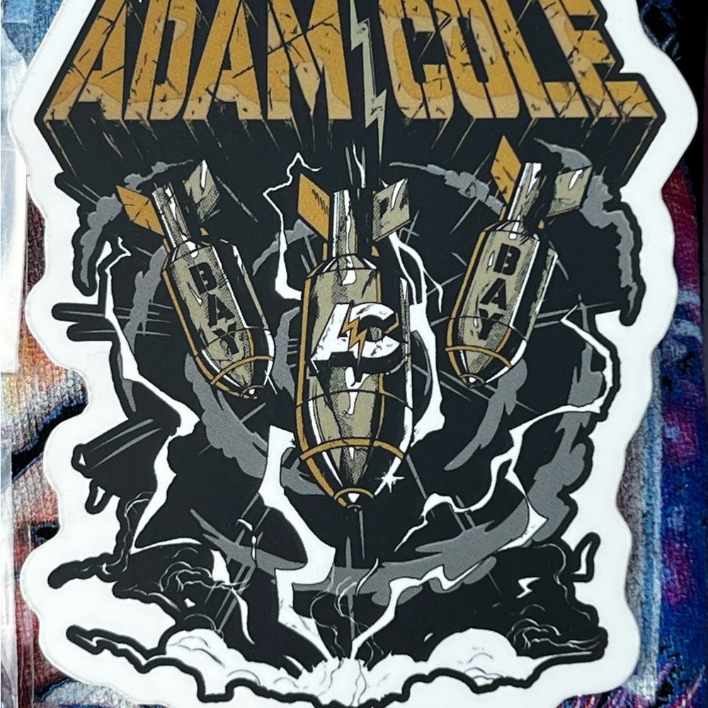 Adam Cole Bay Bay Graphic Sticker From Pro Wrestling Crates